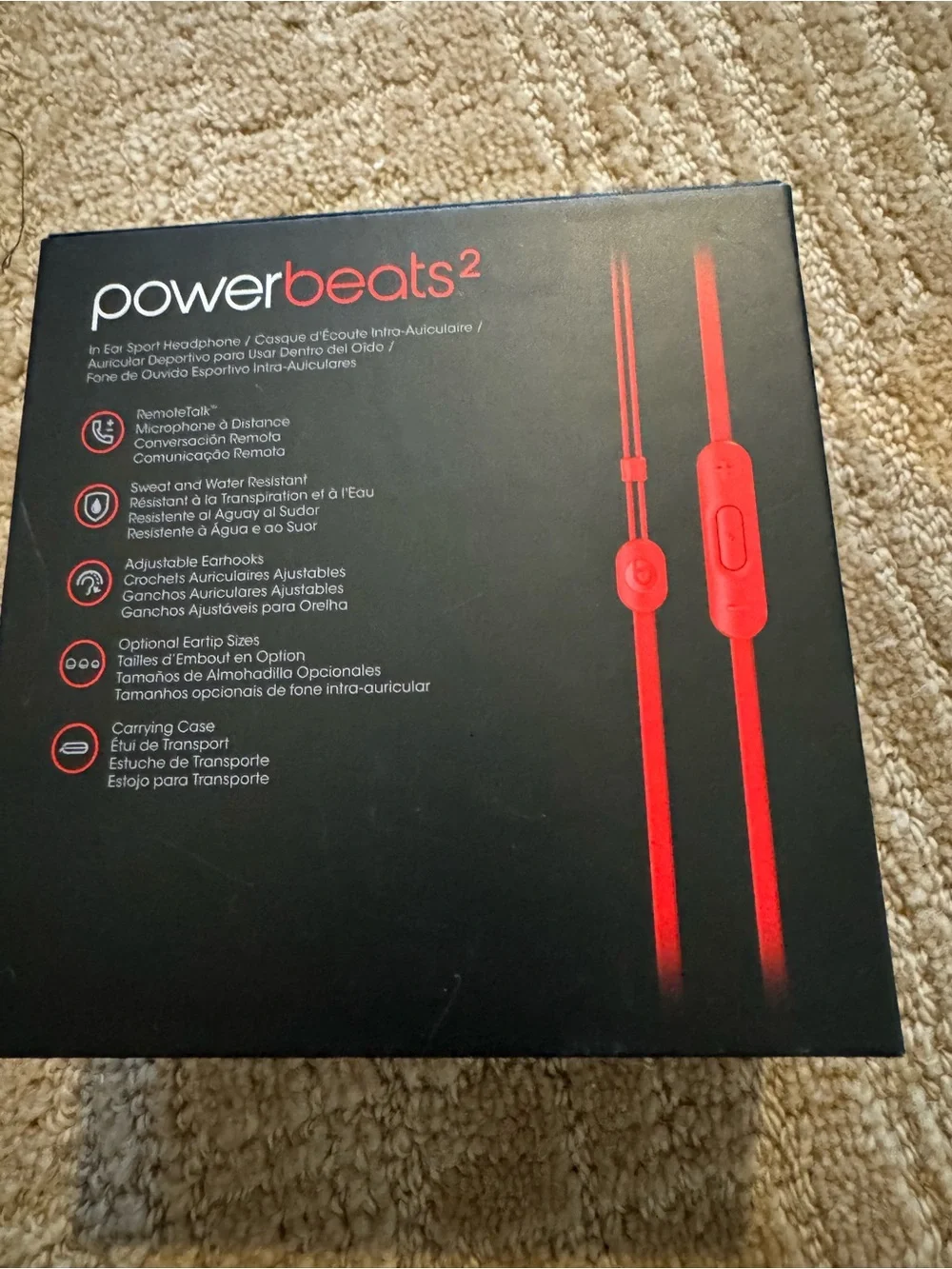 NWT Beats by Dr. Dre Powerbeats2 Wireless Earbuds (Red)